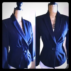 1 Button Black Blazer